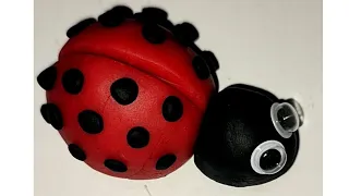 CARA MEMBUAT KUMBANG KOKSI, LADYBUG, ATAU KEPIK DARI PLASTISIN