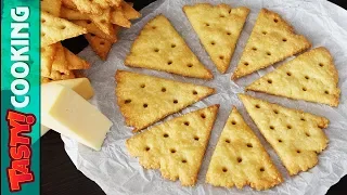 Homemade Cheese Crackers Recipe 🧀 Crispy Cheese Crackers 🧀 Tasty Cooking Recipes