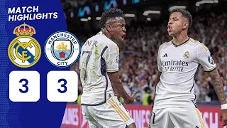 Manchester city vs Real Madrid (3-3) | Extended Highlights | All Goals 2024   Valverde Rocket🔥