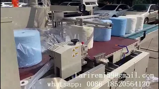 Automatic Toilet Tissue Paper Roll Shrink Wrap Machine Jumbo Rolls Packaging Machine