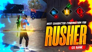 CS Rank Best Character Combination | Best Character Combination For Rushers |CS Rank Tips and Tricks