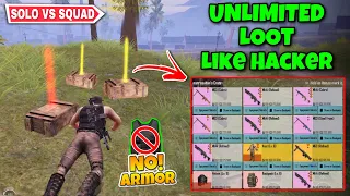 Play As Bot For Unlimited Loot 🤯 - No Armor 🚫 Solo vs Squad | Pubg Metro Royale