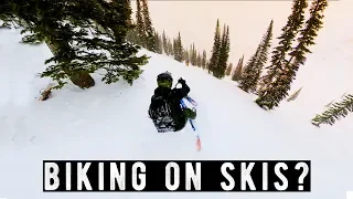 Ski biking is a thing... Here's what happened when we tried it.