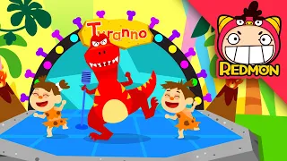 T-Rex Song 3 | Dinosaur songs | Tyrannosaurus | Nursery Rhymes | REDMON Kids songs