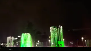 Светомузыкальный огненный фонтан на набережной в СОЧИ
