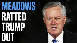 BOMBSHELL: Mark Meadows ratted Trump out to the Feds