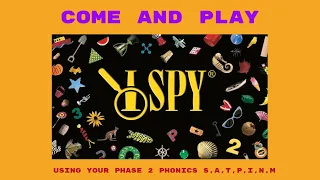 I spy game   Phase 2 phonics s a t p i n m   beginning sounds   initial sounds