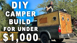 A Simple DIY Truck Camper Anyone Can Build For $1000! (Part 1)