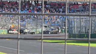 Cam Waters angry with Matt Payne after Crash - V8 SuperCar Melbourne 2024