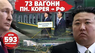 🔥Мінус 7 човнів за добу! 🚞 ЩО передає Кім Чен Ин? 🪵😅 Русскіє знову гатять МАКЕТИ. 593 день