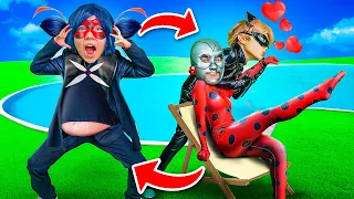 Ladybug swapped bodies with Hawk Hawk! Cat Noir kissed Hawk Moth?!