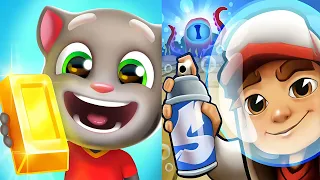 Subway Surfers : Underwater 2024 🆚 Talking Tom Gold Run Gameplay - Android / IOS Games - Mobile Game