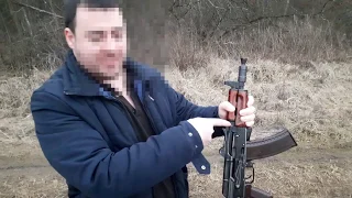 АКС-74у (сх) и  экстаз  от  стрельбы (в  видео  много  мата  и  похабства)