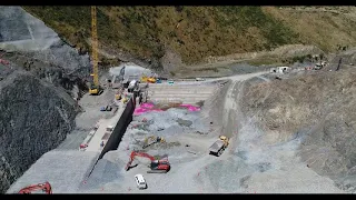 February 2021 - Construction progress at the Waimea Community Dam