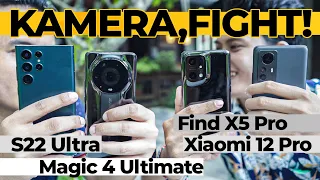 CAMERA BATTLE !  Honor Magic 4 Ultimate x Galaxy S22 Ultra x Find X5 Pro x Xiaomi 12 Pro