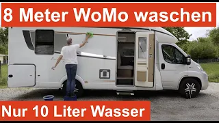 Mit nur 10 Litern Wasser ein Wohnmobil waschen! Ohne Chemie! Ohne Tricks! PUZZFUXX. Ideal f.d. Tour