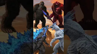 Godzilla kong vs Monsterours 🥶।। #shorts #vs