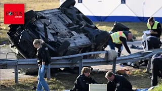 Mutmaßliche Schleuser flohen vor Polizei - sieben Tote bei Crash auf Autobahn