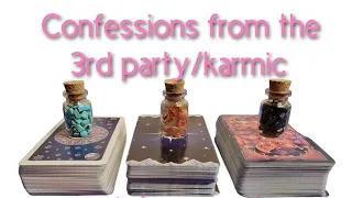 🔮 Confessions from the 3rd party/karmic 🔮 pick a card tarot ✨️ timeless ✨️