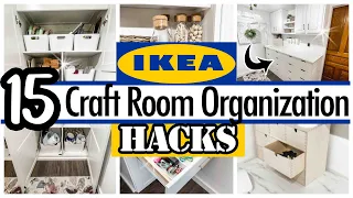 15 IKEA HACKS 🟡 For Your Craft Room!