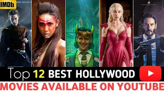 TOP 12 Best Hollywood Hindi Dubbed Movies || Available On YouTube