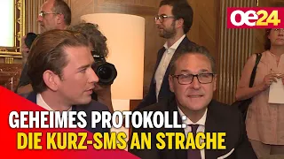 Geheimes Protokoll: Die Kurz-SMS an Strache