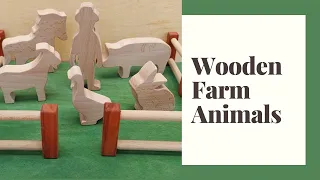 Wooden Farm Animals - Easy DIY Woodworking Project - Scroll saw project