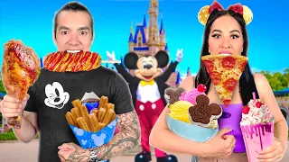 24 HORAS COMIENDO COMIDA DE DISNEYLAND CHALLENGE 😱🍔 | Karla Bustillos