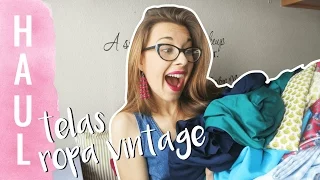 HAUL DE TELAS Y ROPA VINTAGE/ ROPA DE SEGUNDA MANO DEL RASTRO