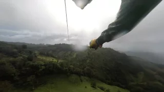 Superman zipline. Extremo, Monteverde, Costa Rica