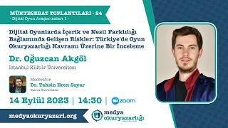 Dijital Oyunlar Araştırmaları-1 I Dijital Oyunlarda Gelişen Riskler: Türkiye'de Oyun Okuryazarlığı