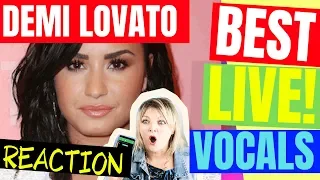 *NEW*  Vocal Coach Reaction to Demi Lovato's Best Live Vocals