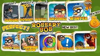 150 New Best Record !! All levels Solution. Robbery Bob: Man of Steal.