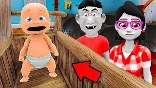 Baby and VAMPIRE FAMILY Play Hide and Seek!