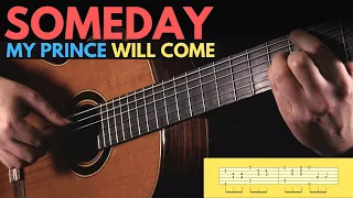 Someday My Prince Will Come // CLASSICAL GUITAR Arrangement // TAB