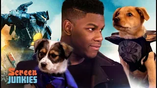 John Boyega and PUPPIES! Pacific Rim Uprising