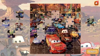 Пазлы Тачки. Молния Маккуин. Cars puzzles. Lightning McQueen Puzzle Video Game