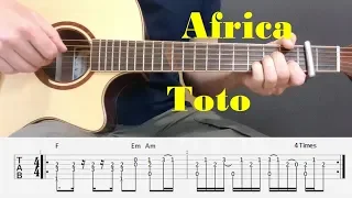 Africa - Toto- Fingerstyle guitar with tabs