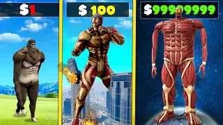 $1 TITAN to $1,000,000,000 ATTACK ON TITAN in GTA 5