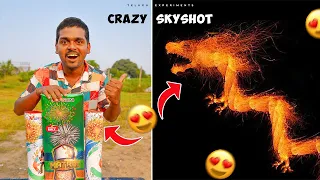 BIG CRAZY SKYSHOT TESTING 🔥🔥 Worth Rupees 3000 | అతిపెద్ద SKYSHOT పేల్చాము...😲😲 Telugu Experiments