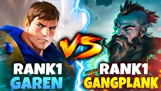 RANK 1 Gangplank FACES OFF Against RANK 1 Garen (Riste) And This Happened...