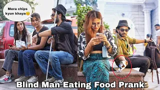 Blind Man Eating Stranger Girls Food Prank🤪 Epic Reactions😝 Zia Kamal