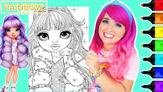 Coloring Rainbow High Violet Willow Coloring Page | Ohuhu Art Markers