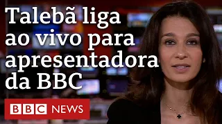 Apresentadora da BBC recebe ligação ao vivo do Talebã: 'Não haverá vingança'