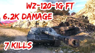 World Of Tanks ✅ WZ-120-1G FT 6.2K Damage 7 Kills