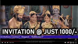 Best Wedding Invitation Video | Mayabazar | Nagesh Madival