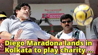 Diego Maradona lands in Kolkata to play charity football match vs Sourav Ganguly