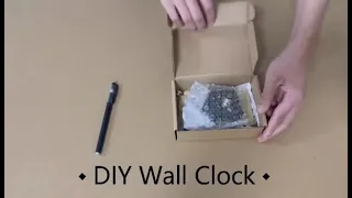 Acrylic DIY creative wall clock installation video