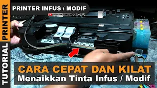 Cara Cepat Menaikkan Tinta Infus Printer, cara menaikkan tinta infus printer, cara mengalirkan tinta