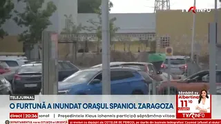 O furtună a inundat orașul spaniol Zaragoza